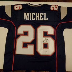 Sony Michel Patriots Signed Custom Jersey